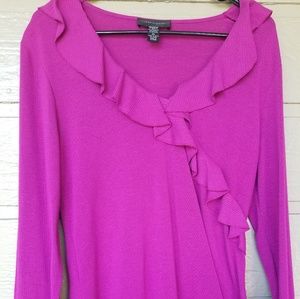 Cable & gauge Ruffled blouse